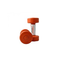 Гантели для фитнеса 1 кг 2шт пластиковые LiveUp LS2003-1