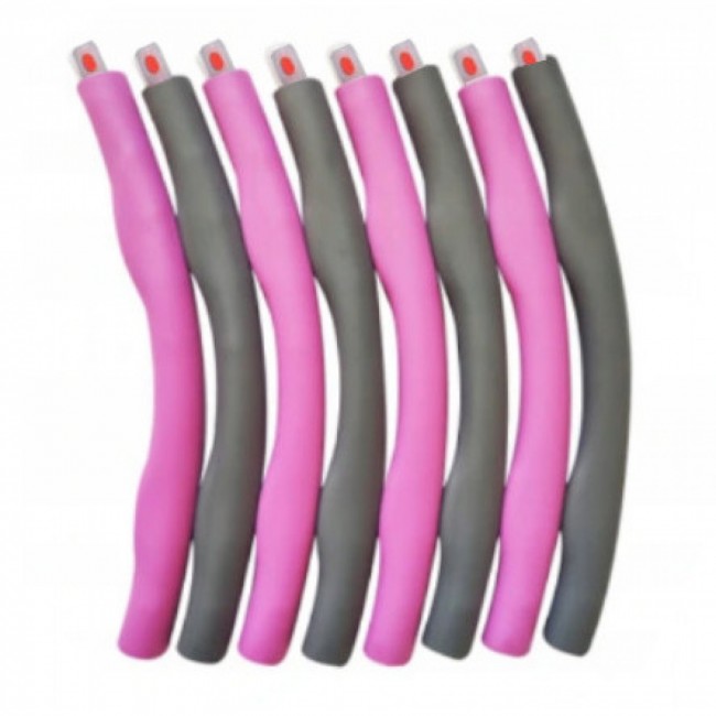 Обруч масажний 4FIZJO (хулахуп) складний 95 см 1 кг Grey/Pink (P-5907739313027)