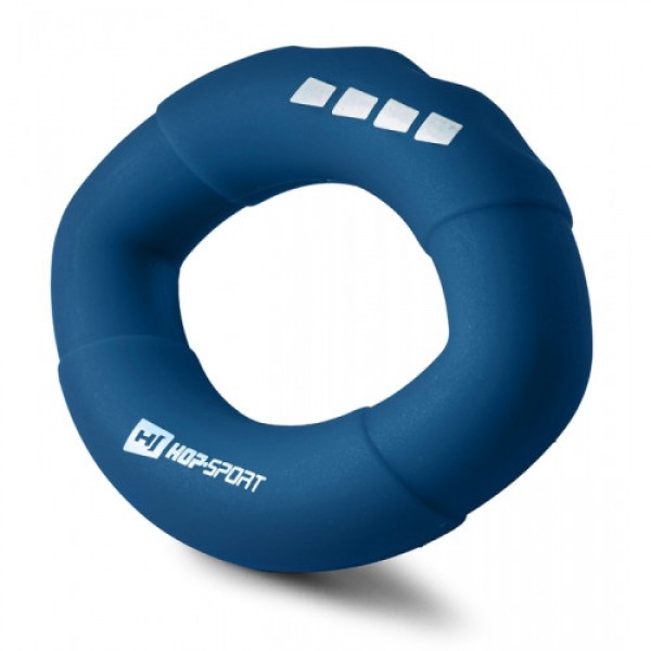 Эспандер кистевой кольцо силиконовый овальный 27,2 кг Hop-Sport HS-S027OG темно-синий