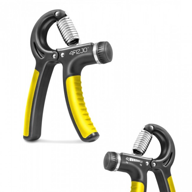 Эспандер кистевой 4FIZJO 10-40 кг с регулируемой нагрузкой Black/Yellow (P-5907739311238)