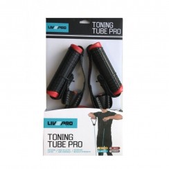 Еспандер гумовий трубчастий із ручками LivePro TONING TUBE PRO LP8405-M
