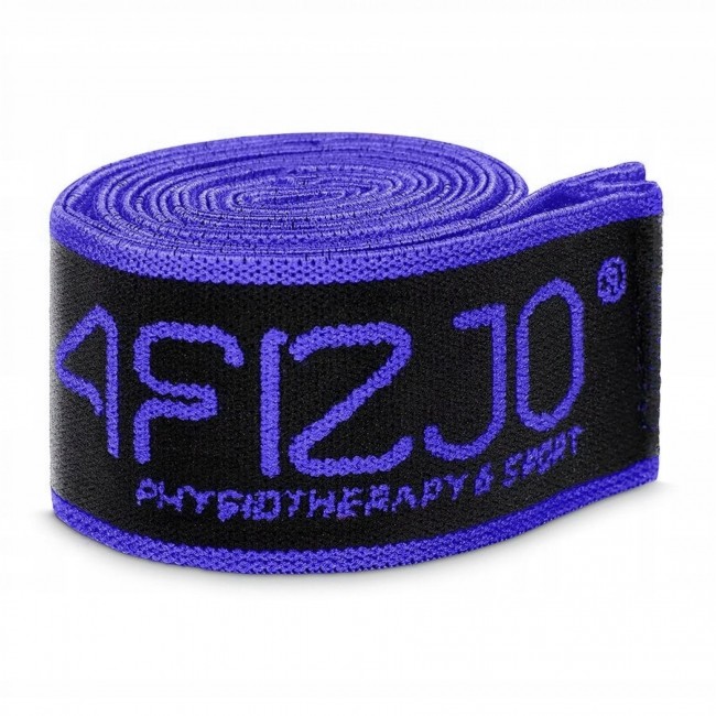 Эспандер с петлями для растяжки 4FIZJO 90 см Black/Blue (P-5907739313775)