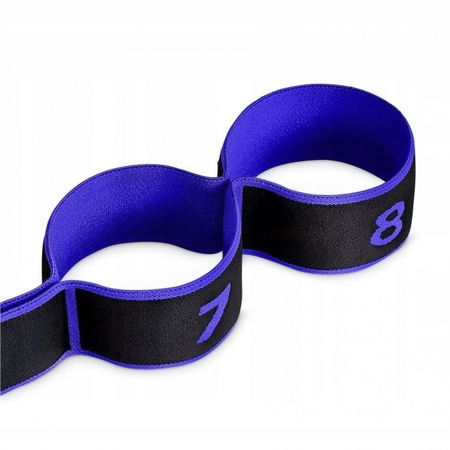 Эспандер с петлями для растяжки 4FIZJO 90 см Black/Blue (P-5907739313775)