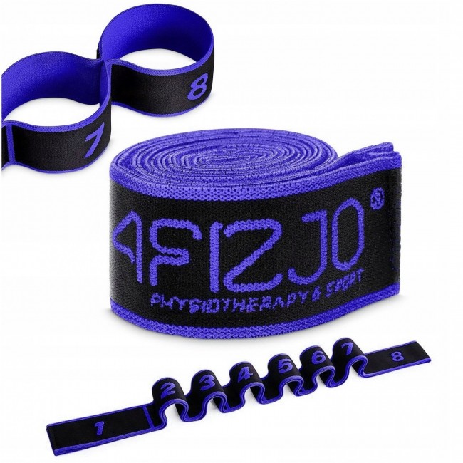 Эспандер с петлями для растяжки 4FIZJO 90 см Black/Blue (P-5907739313775) Эспандер с петлями для растяжки 4FIZJO 90 см Black/Blue (P-5907739313775)