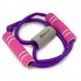 Эспандер резиновый трубчатый восьмерка с ручками Hop-Sport HS-L042YG фиолетовый