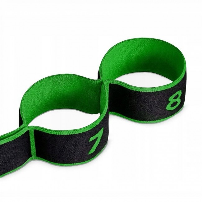Эспандер с петлями для растяжки 4FIZJO 90 см Black/Green (P-5907739313799)