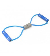 Еспандер гумовий трубчастий вісімка з ручками Hop-Sport HS-L042YG синій