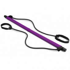 Тренировочная палка с эспандерами Hop-Sport HS-T090GS Фиолетовая