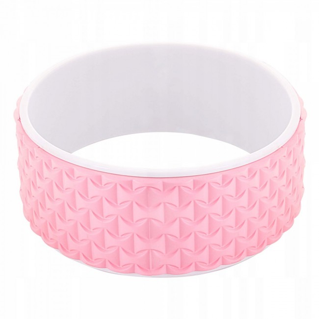 Колесо для йоги и фитнеса Springos Dharma YG0019 Pink/White