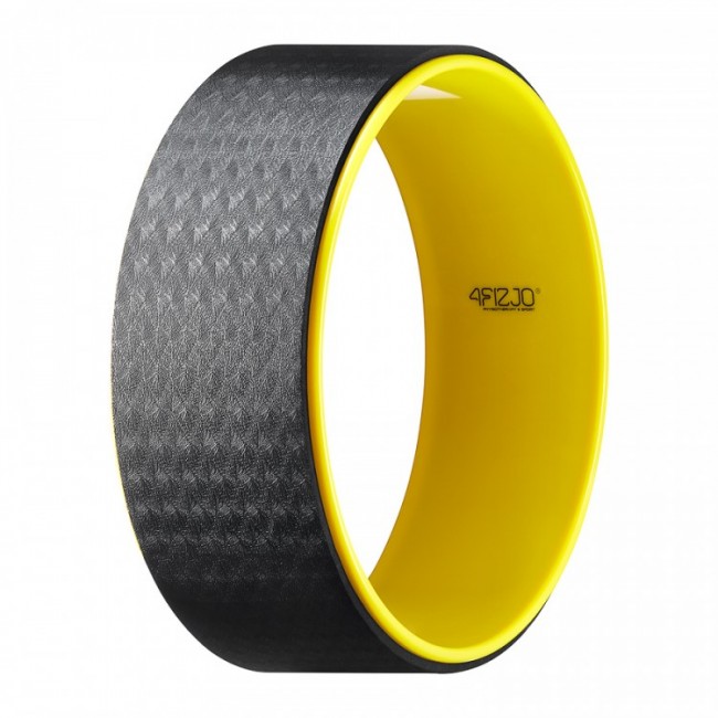 Колесо для йоги та фітнесу 4FIZJO Dharma XXL Black/Yellow (P-5907739310415) Колесо для йоги та фітнесу 4FIZJO Dharma XXL Black/Yellow (P-5907739310415)