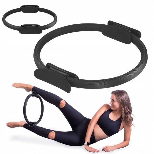 Кольцо для пилатеса 4FIZJO Pilates Ring Black (P-5907739313034)