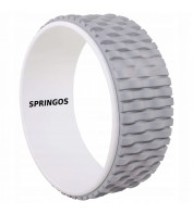 Колесо для йоги та фітнесу Springos Dharma FA0205 Grey / White