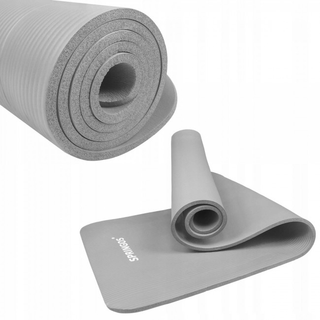 Коврик для фитнеса Springos NBR 1 см YG0032 Grey