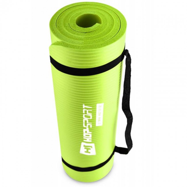 Коврик для фитнеса Hop-Sport HS-N015GM 1,5 см салатовый