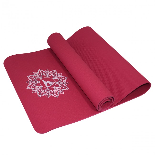 Килимок для йоги (Yoga mat) SportVida TPE 6 мм SV-HK0343 Red Килимок для йоги (Yoga mat) SportVida TPE 6 мм SV-HK0343 Red