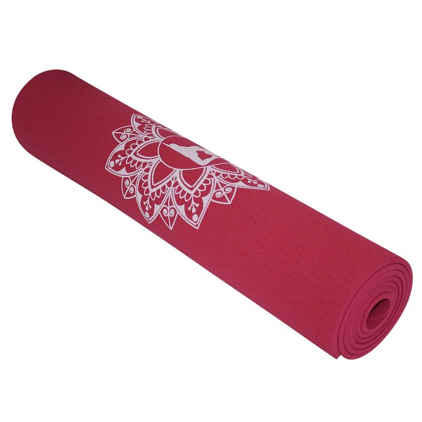 Килимок для йоги (Yoga mat) SportVida TPE 6 мм SV-HK0343 Red