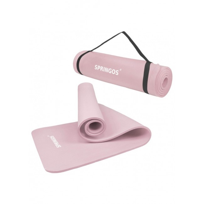 Коврик для фитнеса Springos NBR 1 см YG0030 Pink