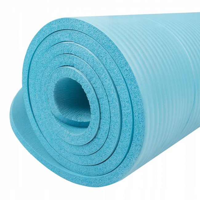 Коврик для фитнеса Springos NBR 1 см YG0033 Sky Blue