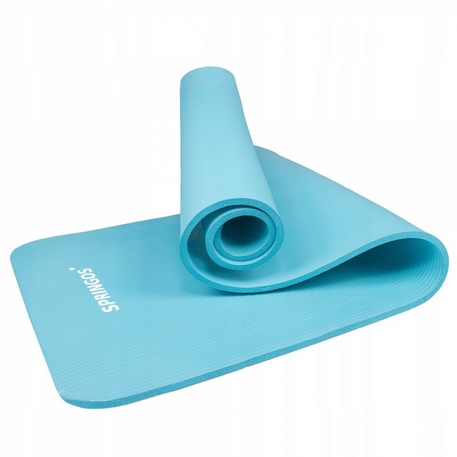 Коврик для фитнеса Springos NBR 1 см YG0033 Sky Blue Коврик для фитнеса Springos NBR 1 см YG0033 Sky Blue