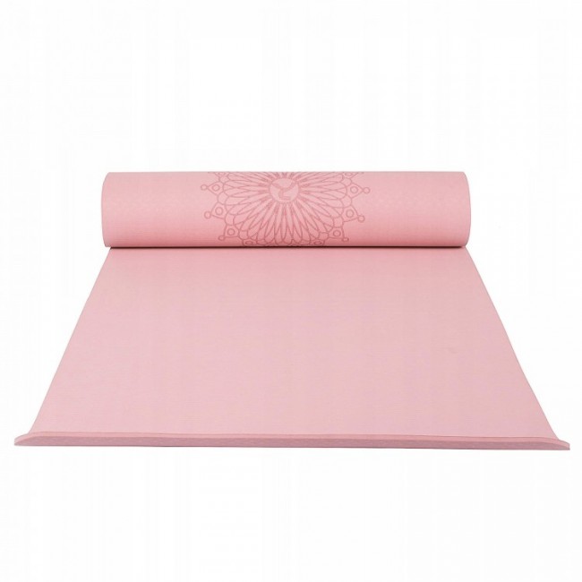 Килимок для йоги Springos TPE 6 мм YG0018 Pink