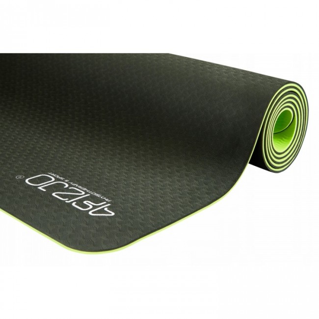 Килимок для йоги та фітнесу 4FIZJO TPE 6 мм 4FJ0032 Black / Green Килимок для йоги та фітнесу 4FIZJO TPE 6 мм 4FJ0032 Black / Green