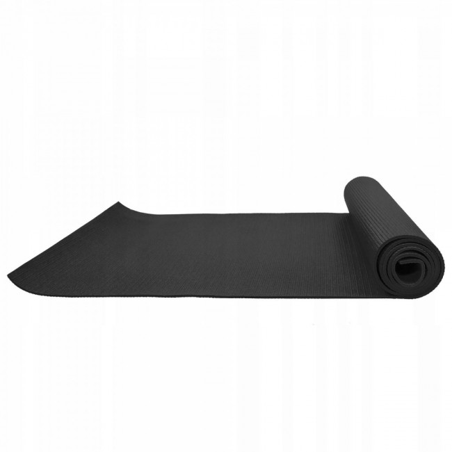 Мат для йоги та фітнесу Springos PVC 4 мм YG0034 Black