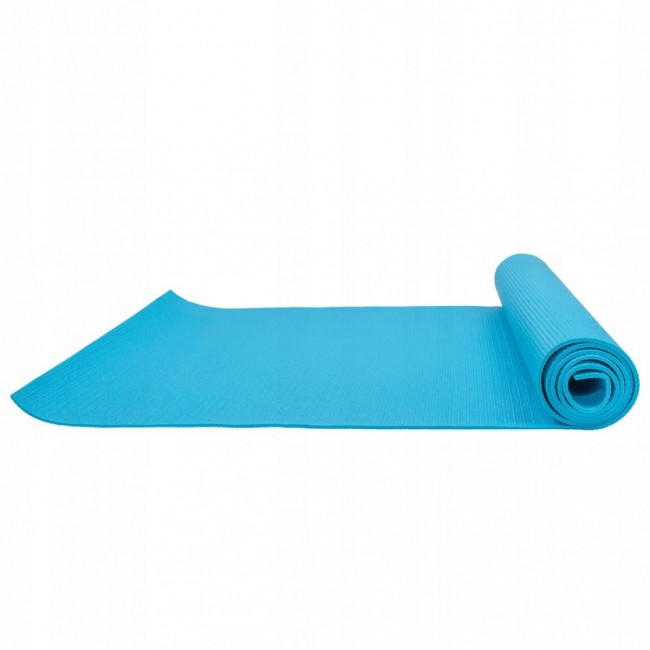 Мат для йоги та фітнесу Springos PVC 4 мм YG0035 Sky Blue