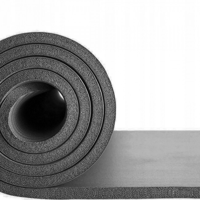 Коврик (мат) для фитнеса Springos NBR 1.5 см YG0001 Grey