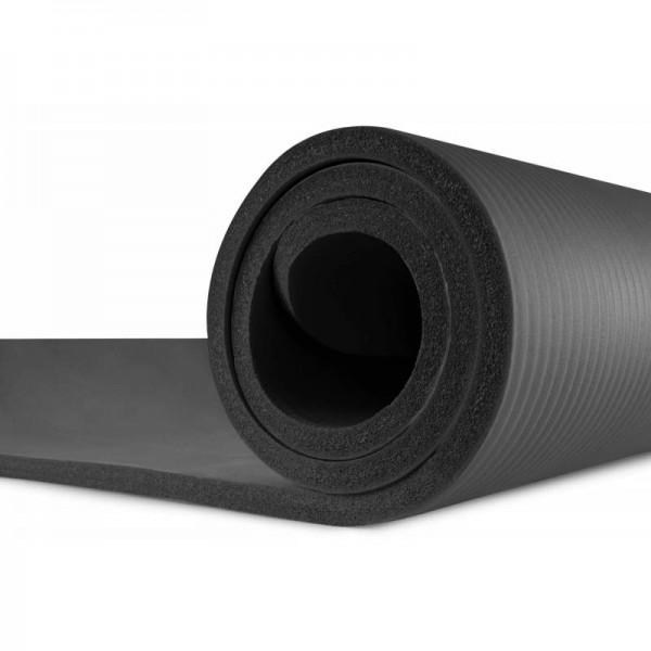 Коврик для фитнеса и йоги Hop-Sport HS-N015GM 1,5 см черный
