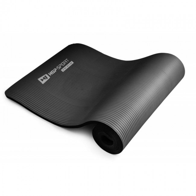 Коврик для фитнеса и йоги Hop-Sport HS-N015GM 1,5 см черный