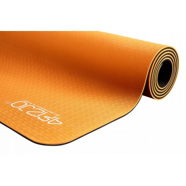 Килимок для йоги (Yoga mat) 4FIZJO TPE 6 мм 4FJ0034 Orange / Black