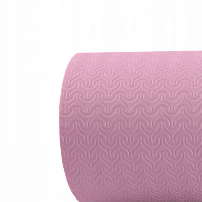 Килимок (мат) для йоги SportVida TPE 4 мм SV-HK0239 Pink / Sky Blue