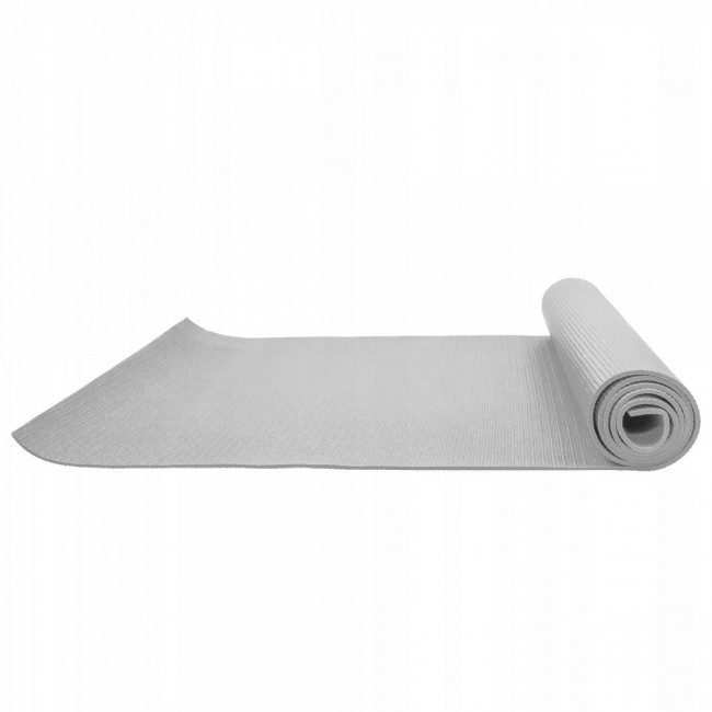 Йога мат Springos PVC 4 мм YG0037 Grey