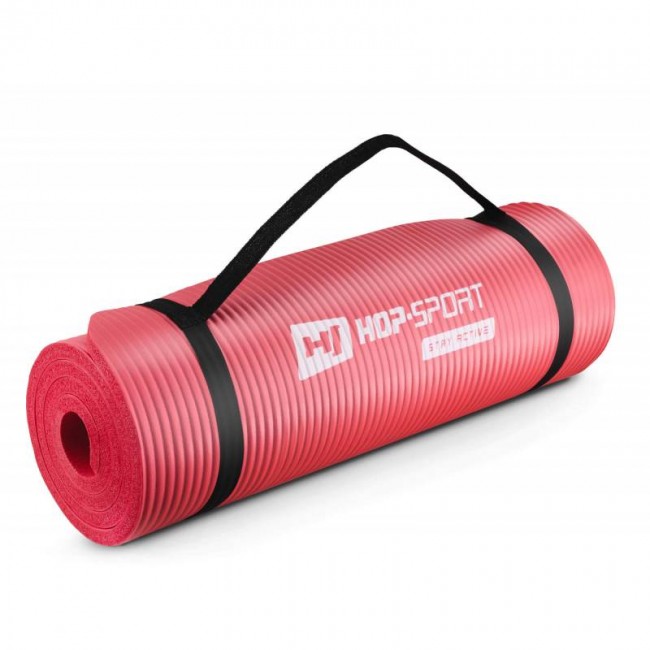 Килимок для фітнесу Hop-Sport HS-N015GM 1,5 см червоний