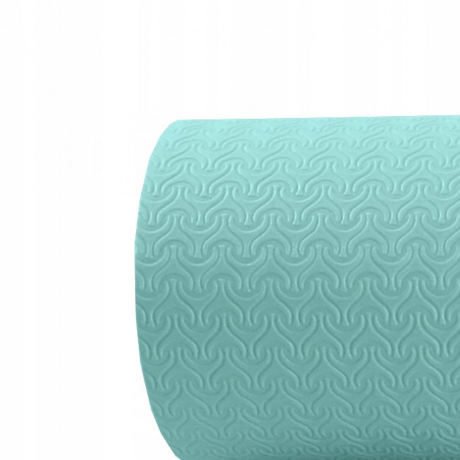 Килимок для йоги SportVida TPE 4 мм SV-HK0240 Sky Blue / Pink
