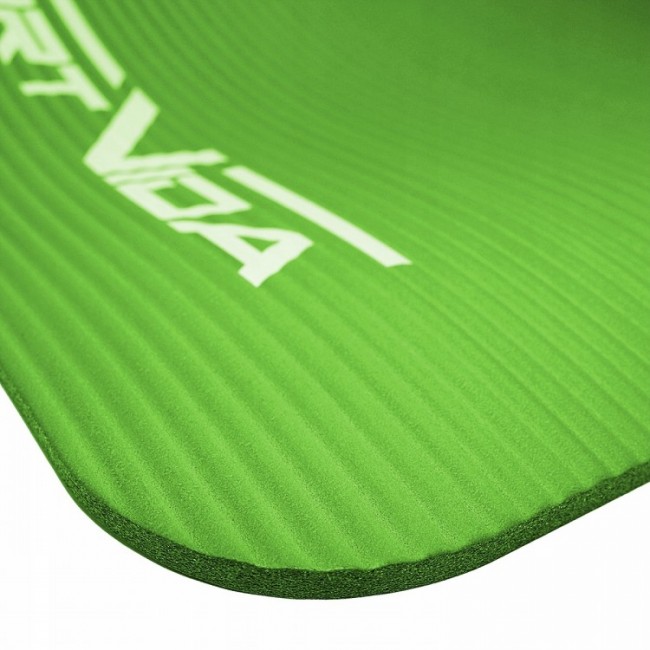 Килимок для фітнесу та йоги SportVida NBR 1.5 см SV-HK0250 Green