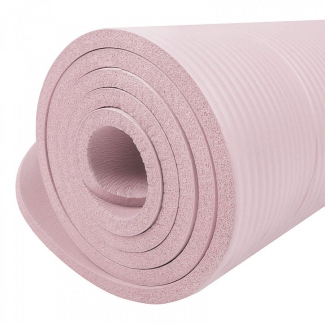 Коврик (мат) для йоги и фитнеса Springos NBR 1.5 см YG0040 Pink