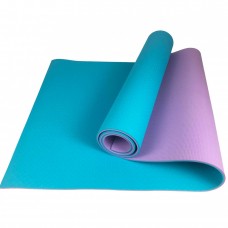 Коврик (мат) для йоги и фитнеса Sportcraft TPE 6 мм ES0076 Blue/Purple