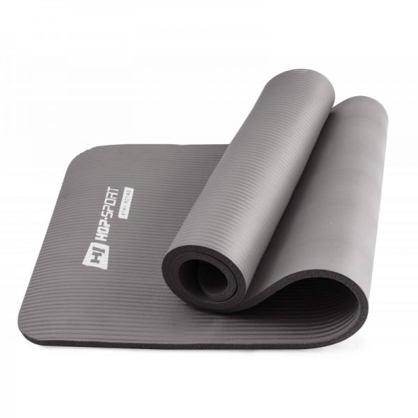 Коврик для фитнеса и йоги Hop-Sport HS-N015GM 1,5 см серый
