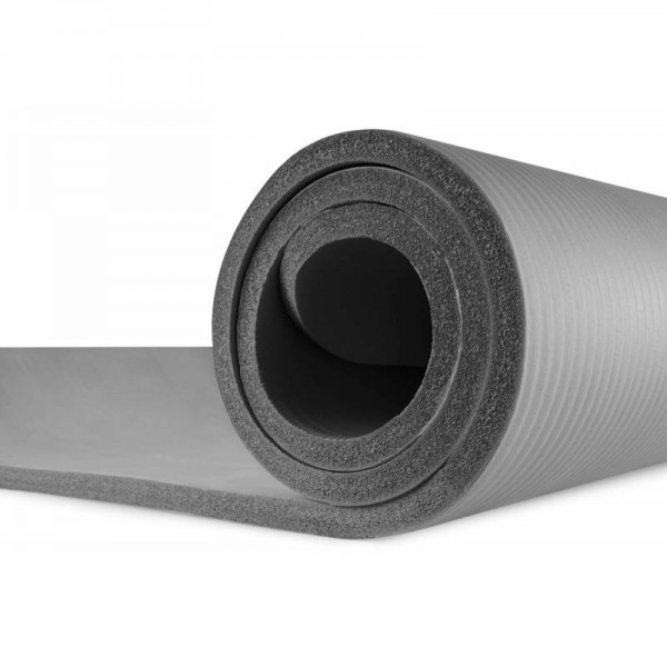 Коврик для фитнеса и йоги Hop-Sport HS-N015GM 1,5 см серый