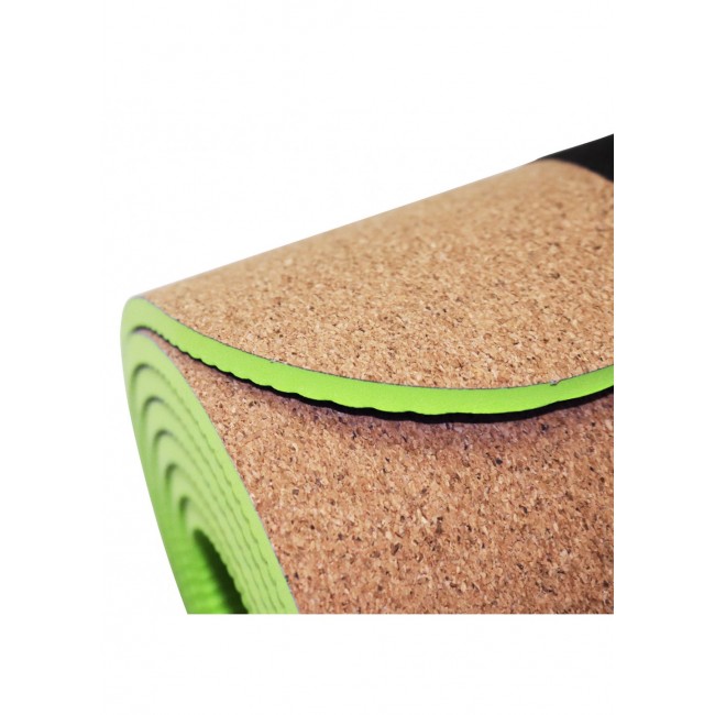 Йога мат SportVida TPE + Cork 0.4 см SV-HK0317