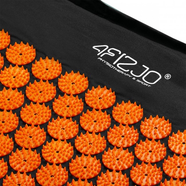 Масажний килимок з валиком 4FIZJO Classic Mat Аплікатор Кузнєцова Black/Orange (P-5907222931752)