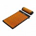 Аплікатор Кузнєцова / Масажний килимок акупунктурний з валиком 4FIZJO 72 x 42 см 4FJ0042 Black / Orange