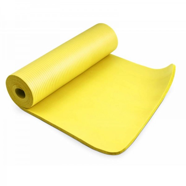 Коврик для фитнеса и йоги Hop-Sport HS-N015GM 1,5 см желтый