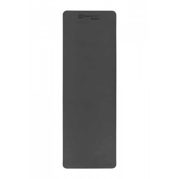 Килимок для йоги та фітнесу Hop-Sport TPE 0,6 см HS-T006GM темносірий-чорний