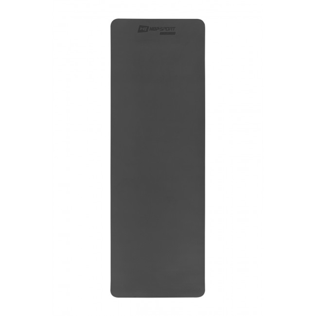 Килимок для йоги та фітнесу Hop-Sport TPE 0,6 см HS-T006GM темносірий-чорний