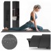Килимок для йоги та фітнесу Hop-Sport TPE 0,6 см HS-T006GM темносірий-чорний