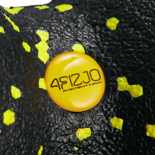 Масажний м'яч подвійний 4FIZJO EPP DuoBall 08 Black/Yellow (P-5907222931301)