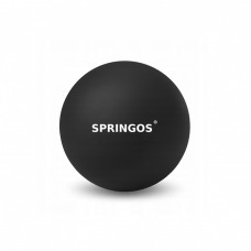 Массажный мяч Springos Lacrosse Ball 6.5 см FA0050, массажер для спины, ног, шеи, мфр