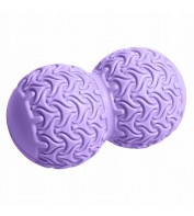 Массажный мячик двойной SportVida Massage Duoball 10 x 18 см SV-HK0235 Purple
